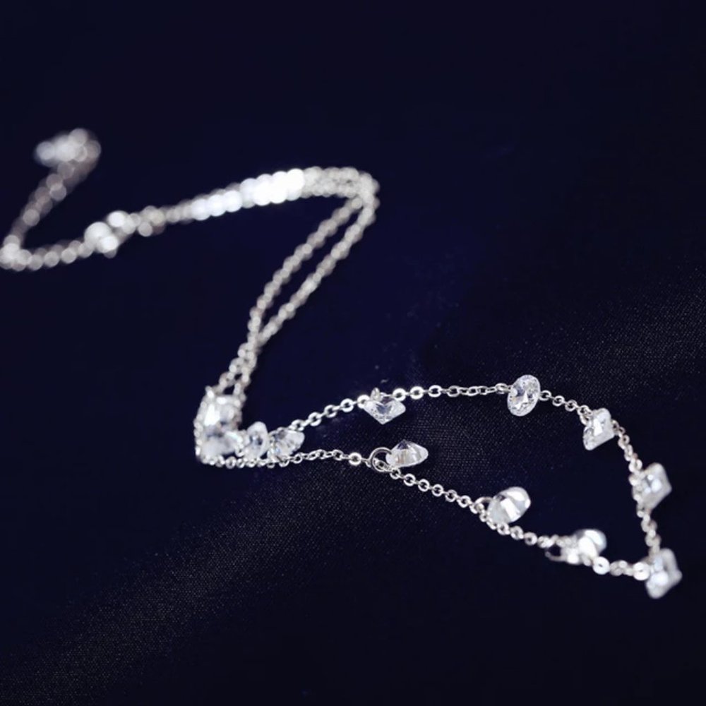 6ct. t.w. Lab Diamonds Drop Sterling Silver Necklace - Picture 3 of 11